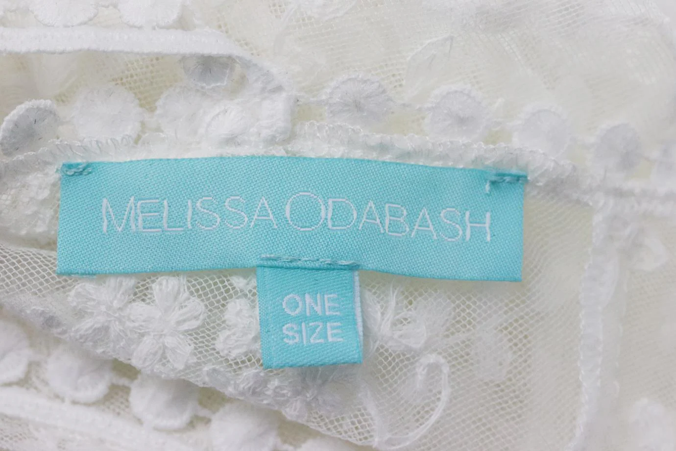 MELISSA ODABASH EMBROIDERED MESH KAFTAN ONE SIZE - Image 5