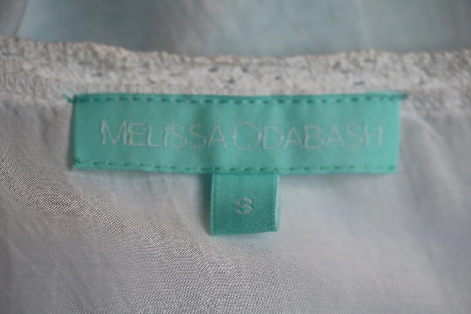 MELISSA ODABASH EMBROIDERED VOILE DRESS SMALL - Image 5