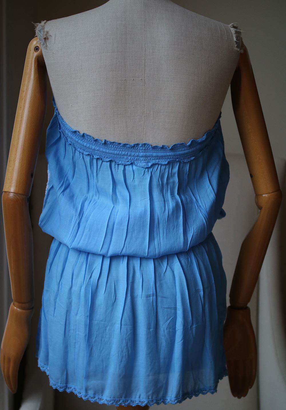 MELISSA ODABASH FRULEY CROCHET-TRIMMED EMBROIDERED DRESS SMALL - Image 4