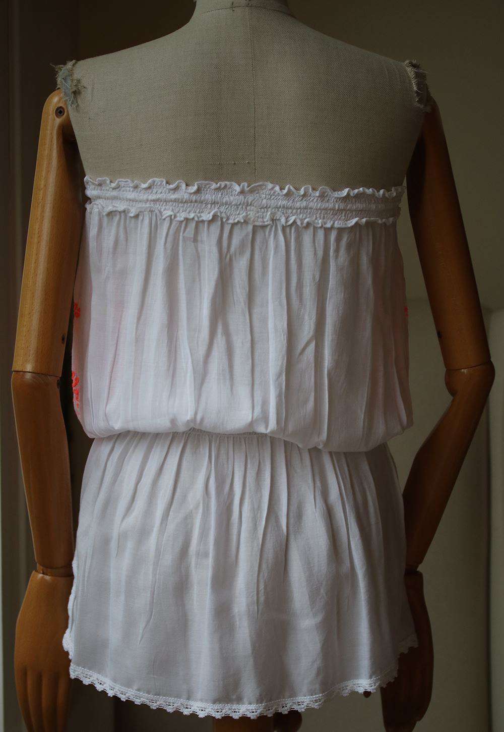 MELISSA ODABASH FRULEY CROCHET-TRIMMED EMBROIDERED DRESS SMALL - Image 5