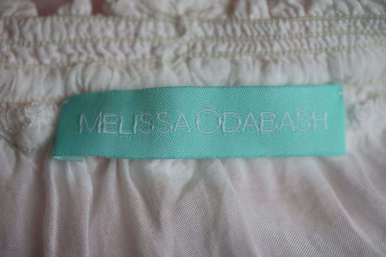 MELISSA ODABASH FRULEY CROCHET-TRIMMED EMBROIDERED DRESS SMALL - Image 6