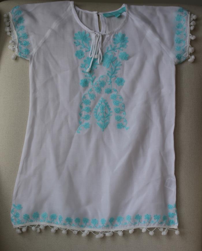 MELISSA ODABASH GIRLS WHITE SOPHIA KAFTAN 4 YEARS - Image 2