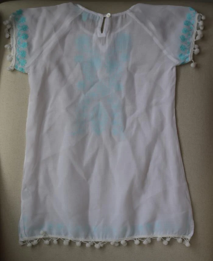 MELISSA ODABASH GIRLS WHITE SOPHIA KAFTAN 4 YEARS - Image 3