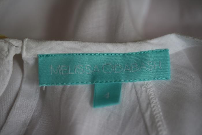 MELISSA ODABASH GIRLS WHITE SOPHIA KAFTAN 4 YEARS - Image 4