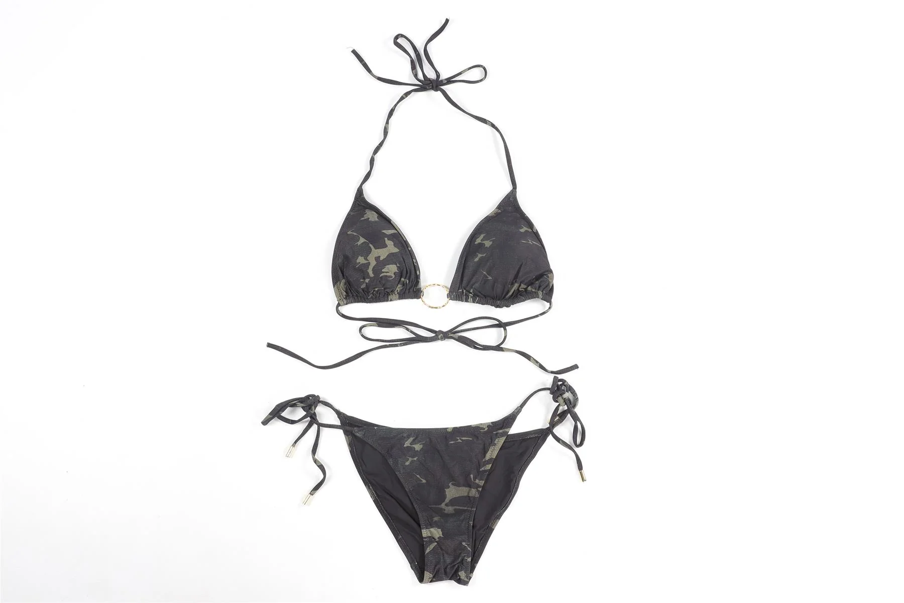 MELISSA ODABASH GREEN BIKINI UK 12-16 - Image 2