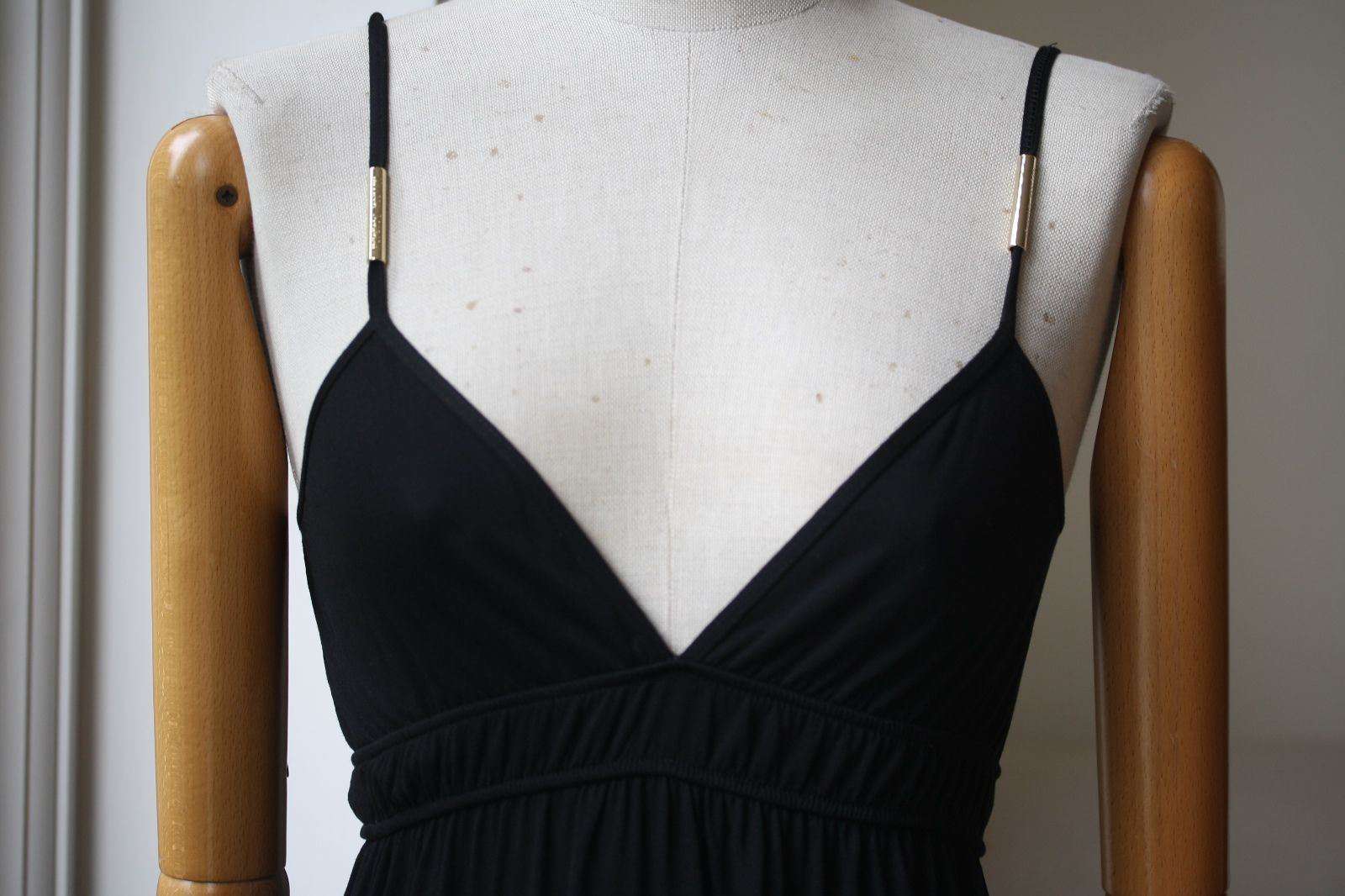 MELISSA ODABASH KATARINA BLACK MAXI DRESS UK 8 US 4 FR 36 - Image 3