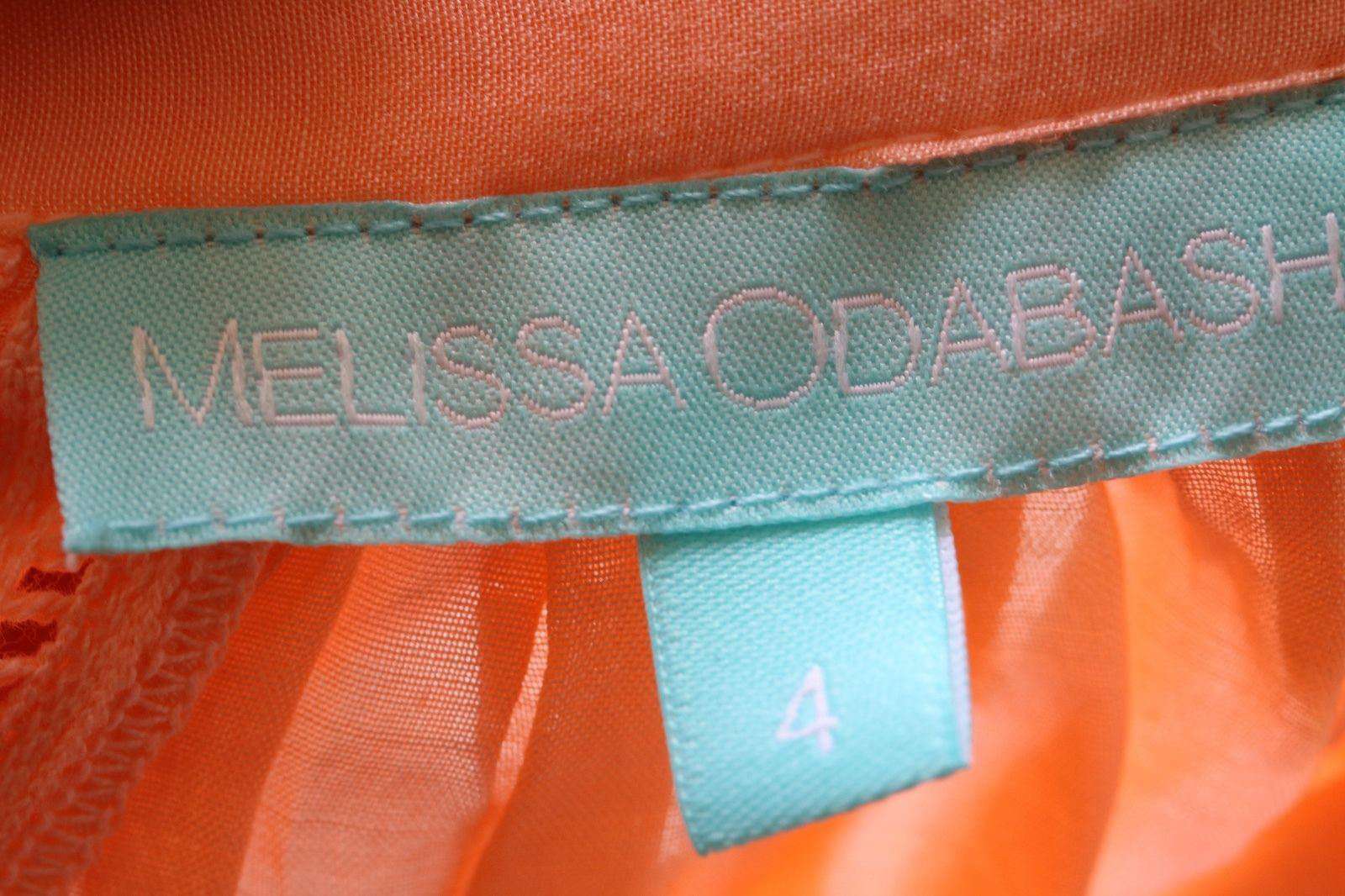 MELISSA ODABASH KIDS BABY ALIYA ORANGE WHITE TOP 4 YEARS - Image 3