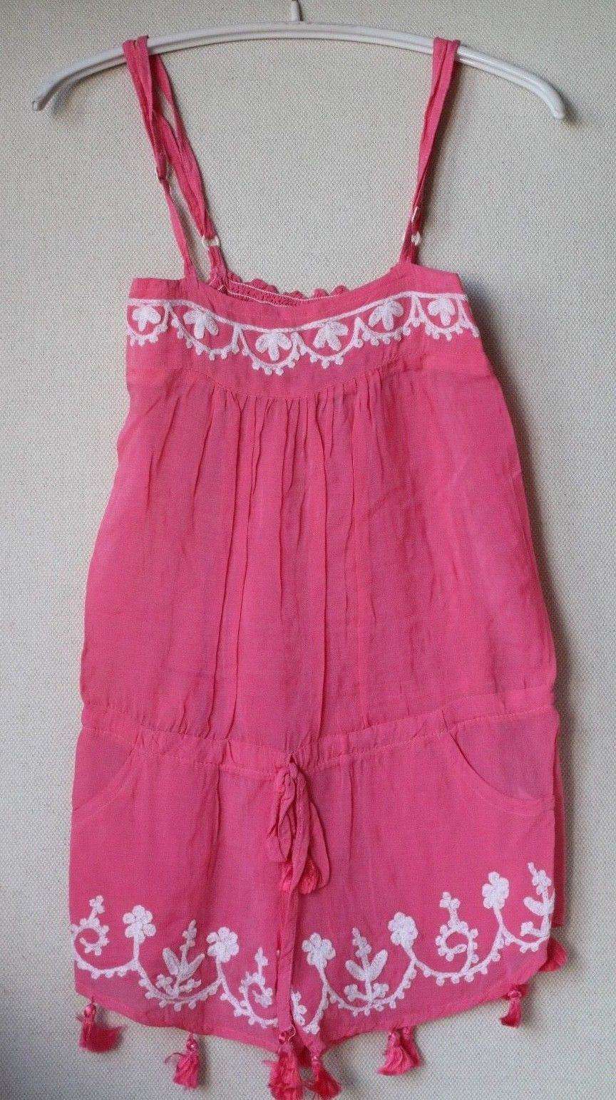 MELISSA ODABASH KIDS GIRLS BRIGHT PINK PLAYSUIT ROMPER 2 YEARS