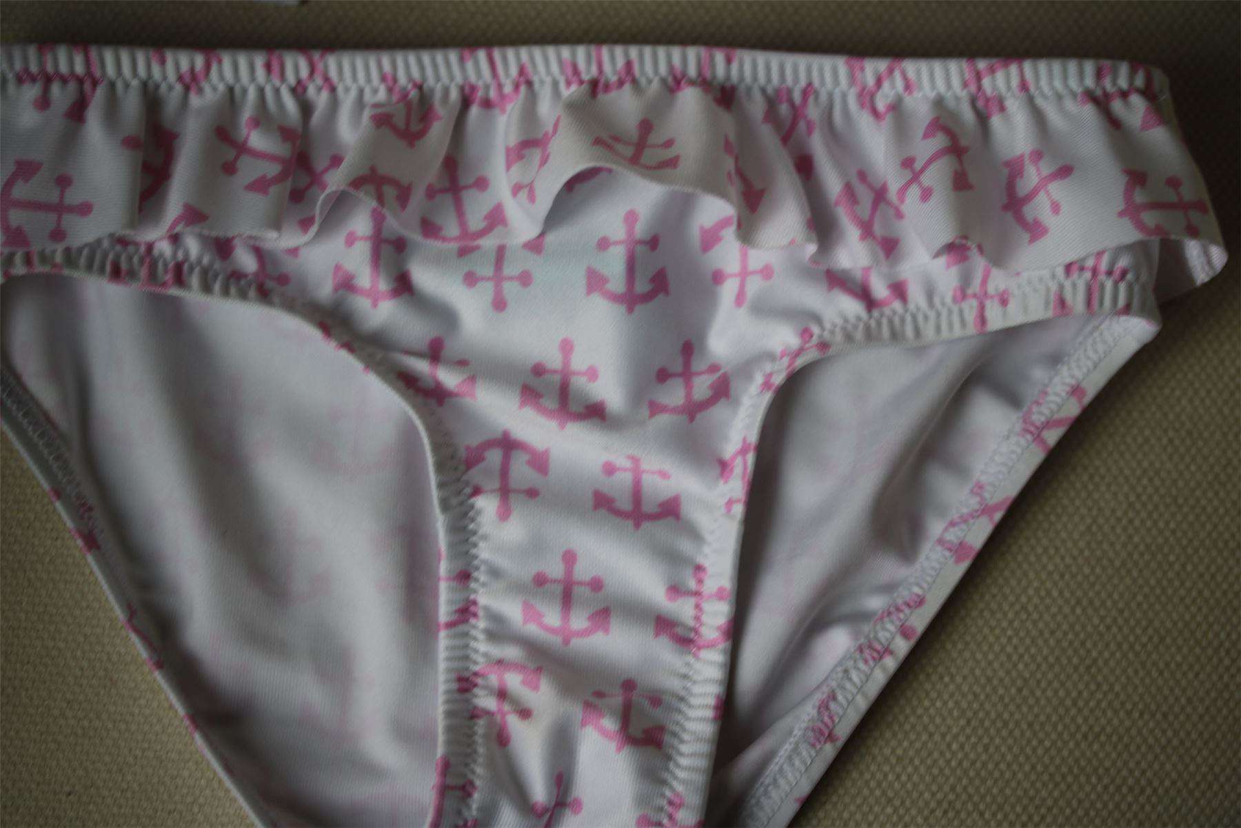 MELISSA ODABASH KIDS PINK ANCHOR RUFFLE BIKINI 4 YEARS - Image 3