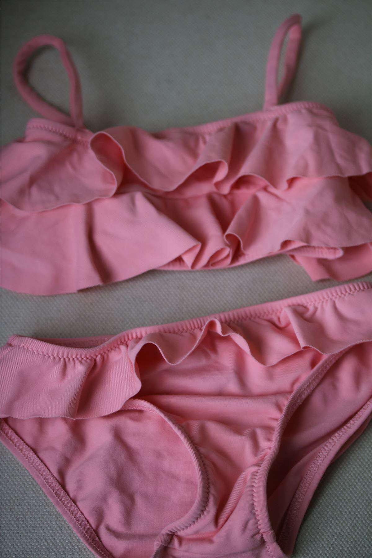 MELISSA ODABASH KIDS PINK FRILL BIKINI 4 YEARS - Image 2