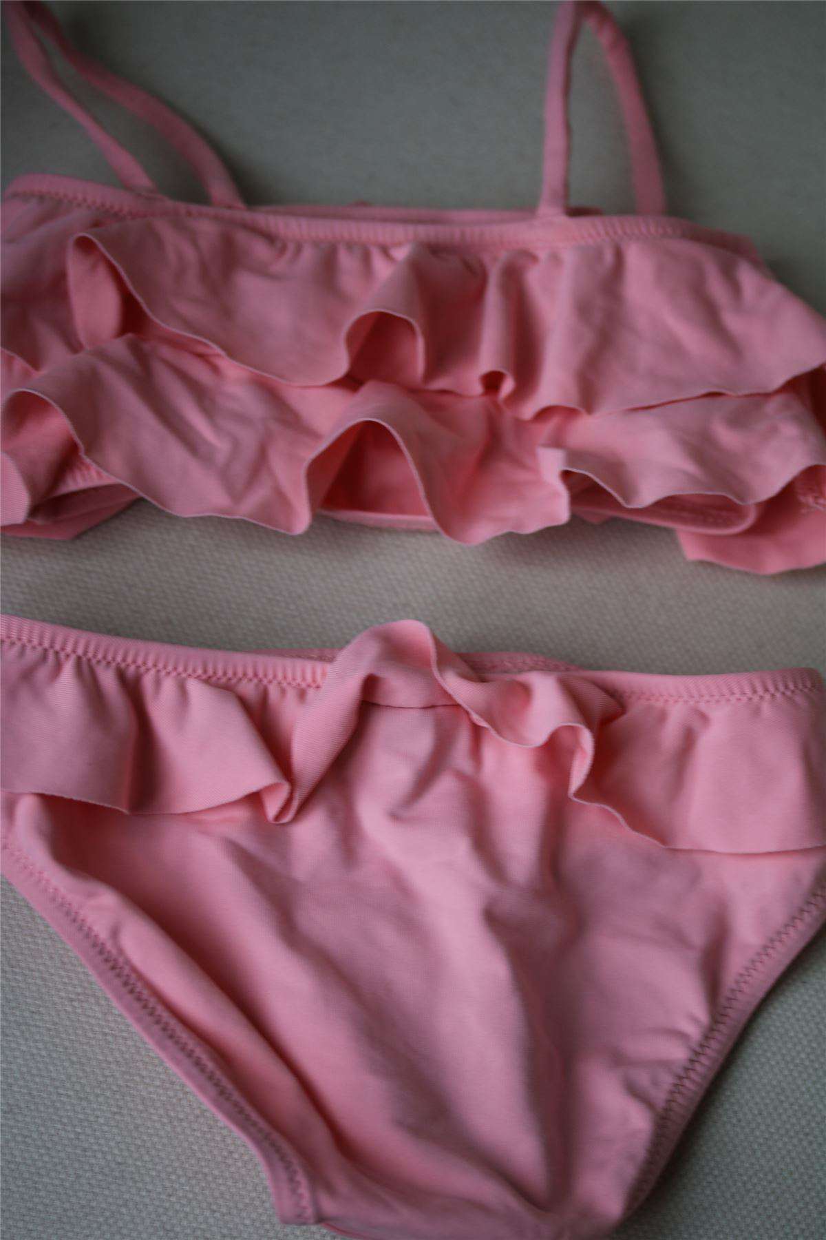 MELISSA ODABASH KIDS PINK FRILL BIKINI 4 YEARS - Image 3