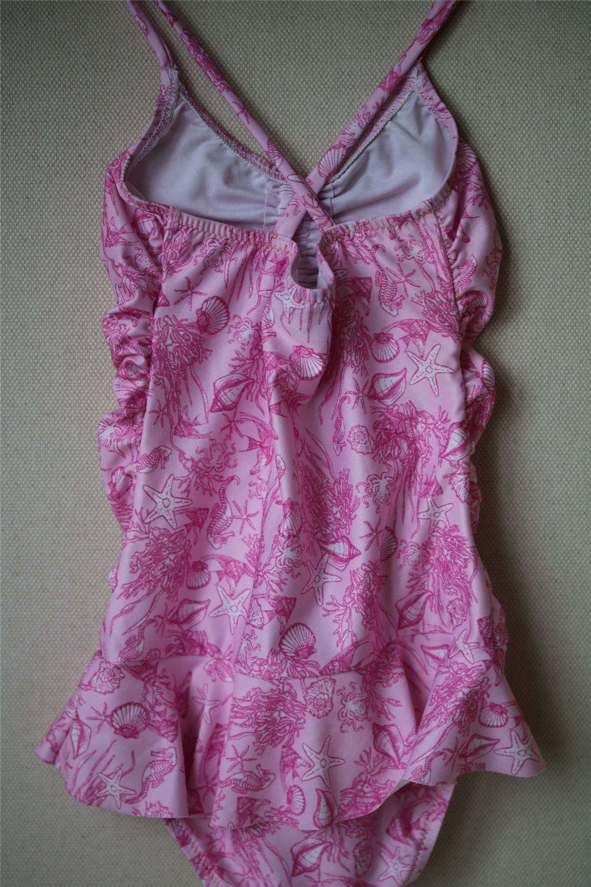 MELISSA ODABASH KIDS POPPY SEALIFE PINK SWIMSUIT 4 YEARS - Image 5