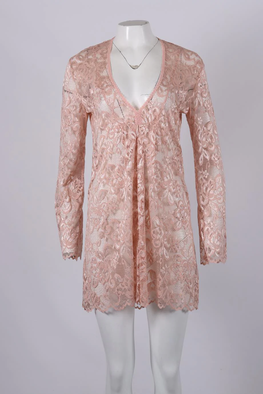 MELISSA ODABASH LACE MINI DRESS MEDIUM - Image 2