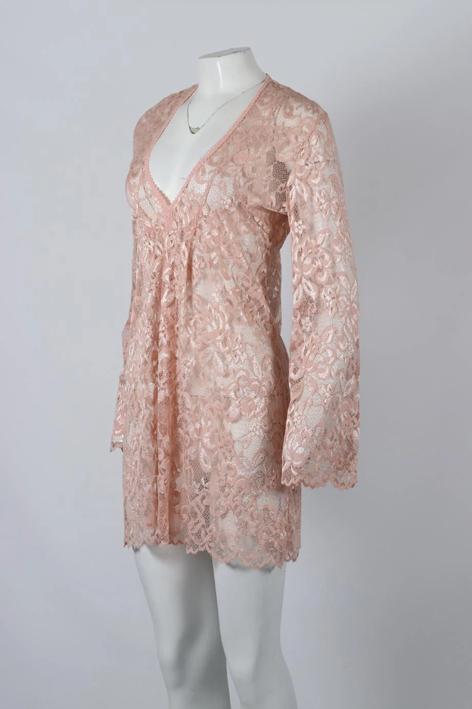 MELISSA ODABASH LACE MINI DRESS MEDIUM - Image 3
