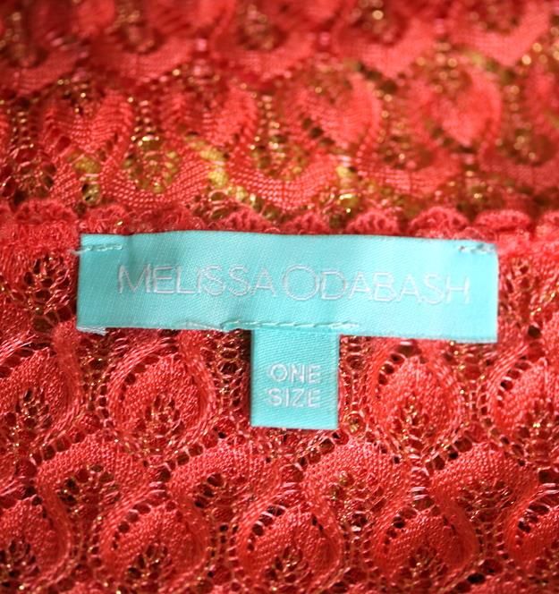 MELISSA ODABASH MADISON CROCHET KNIT COVERUP ONE SIZE - Image 5