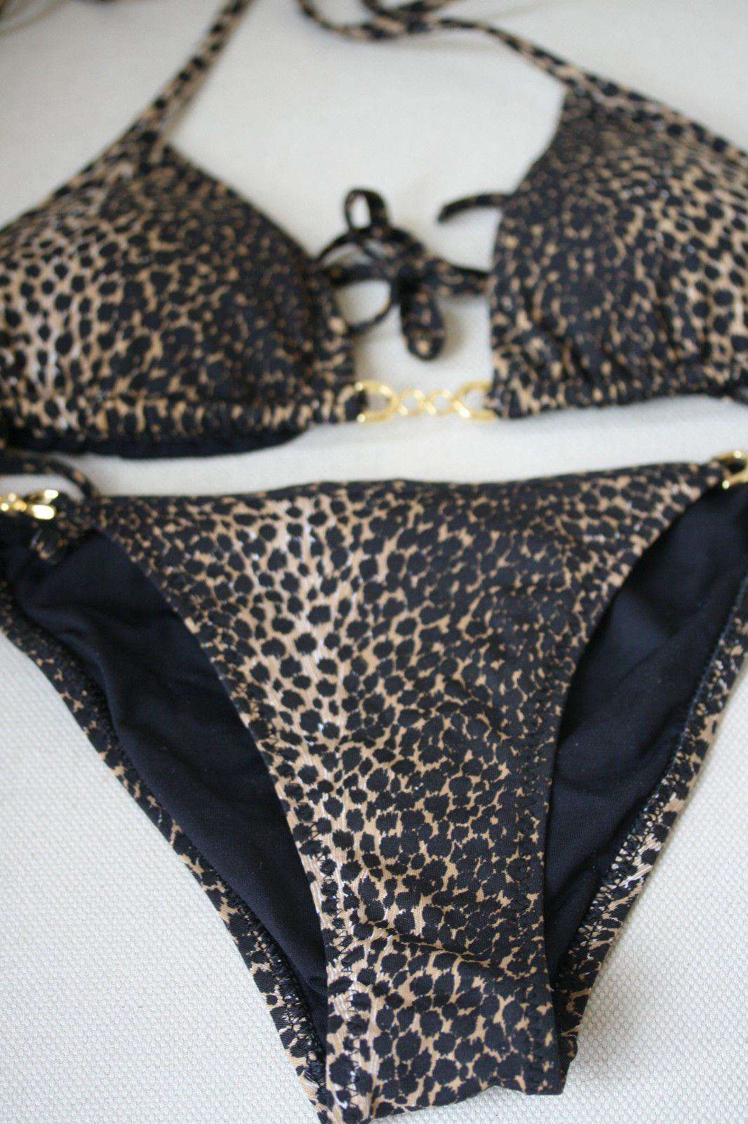 MELISSA ODABASH MAINE CHEETAH BIKINI UK 10/8 - Image 4