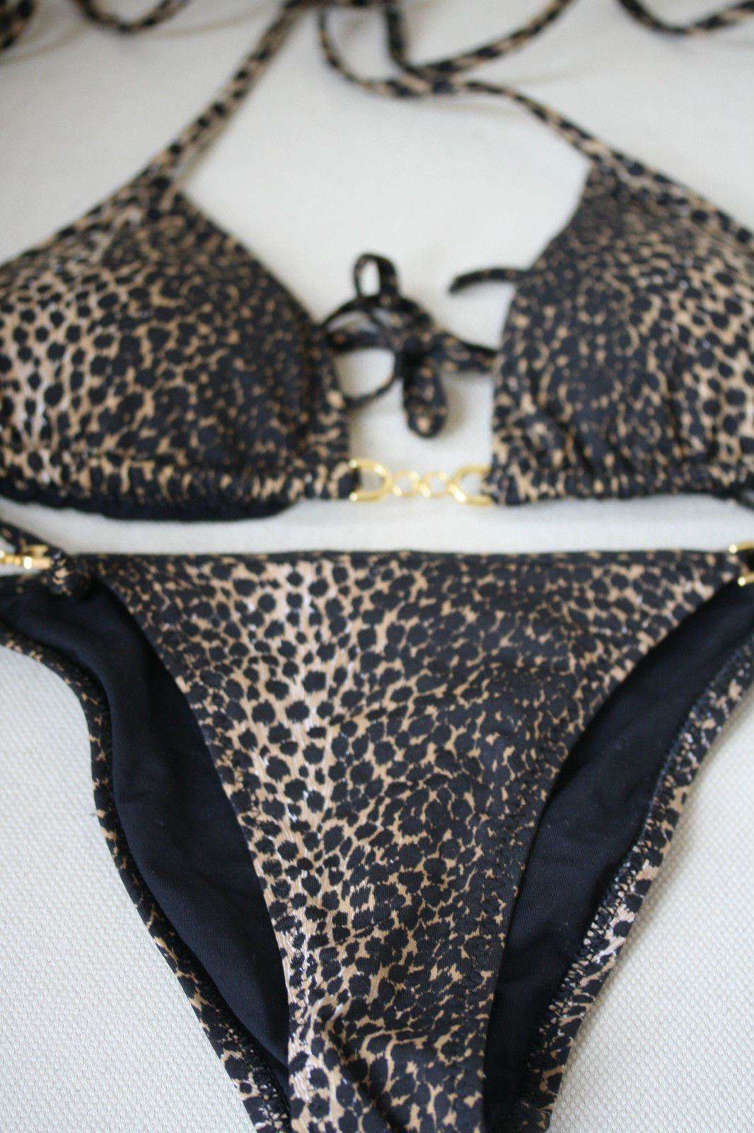 MELISSA ODABASH MAINE CHEETAH BIKINI UK 10/8 - Image 5