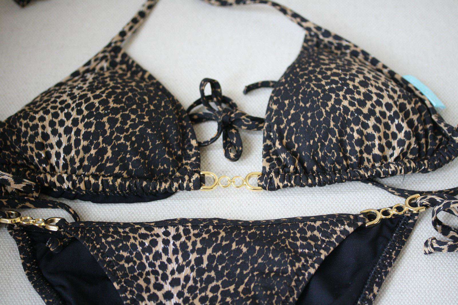 MELISSA ODABASH MAINE CHEETAH BIKINI UK 10/8 - Image 6