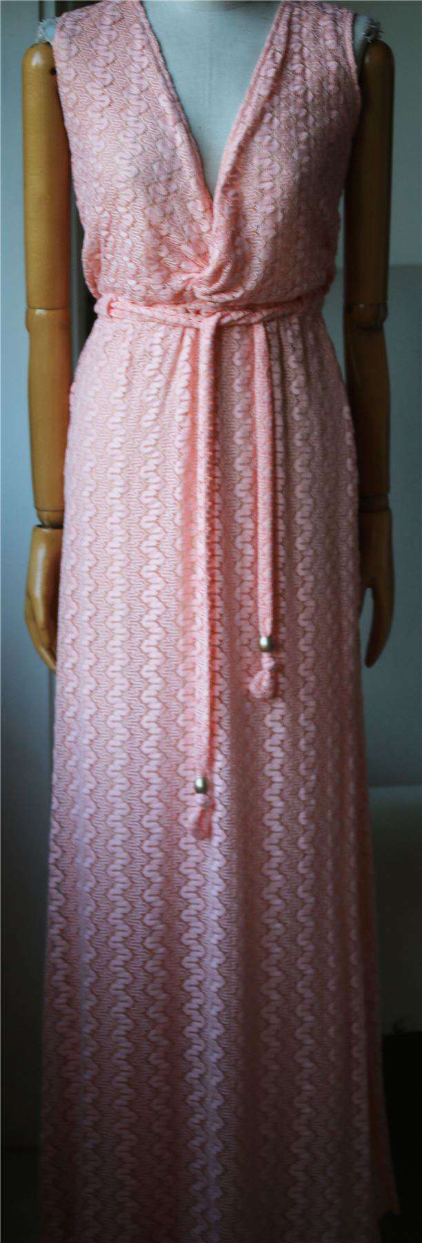 MELISSA ODABASH MELISSA CROCHETED MAXI DRESS SMALL - Image 3