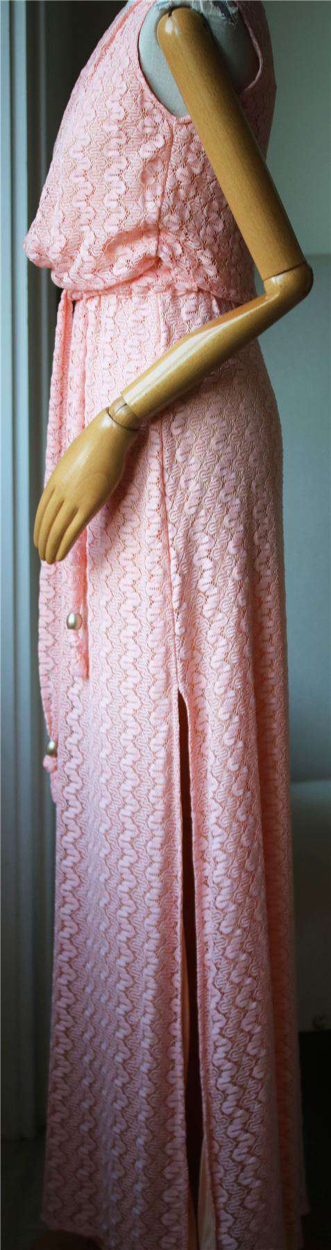 MELISSA ODABASH MELISSA CROCHETED MAXI DRESS SMALL - Image 5