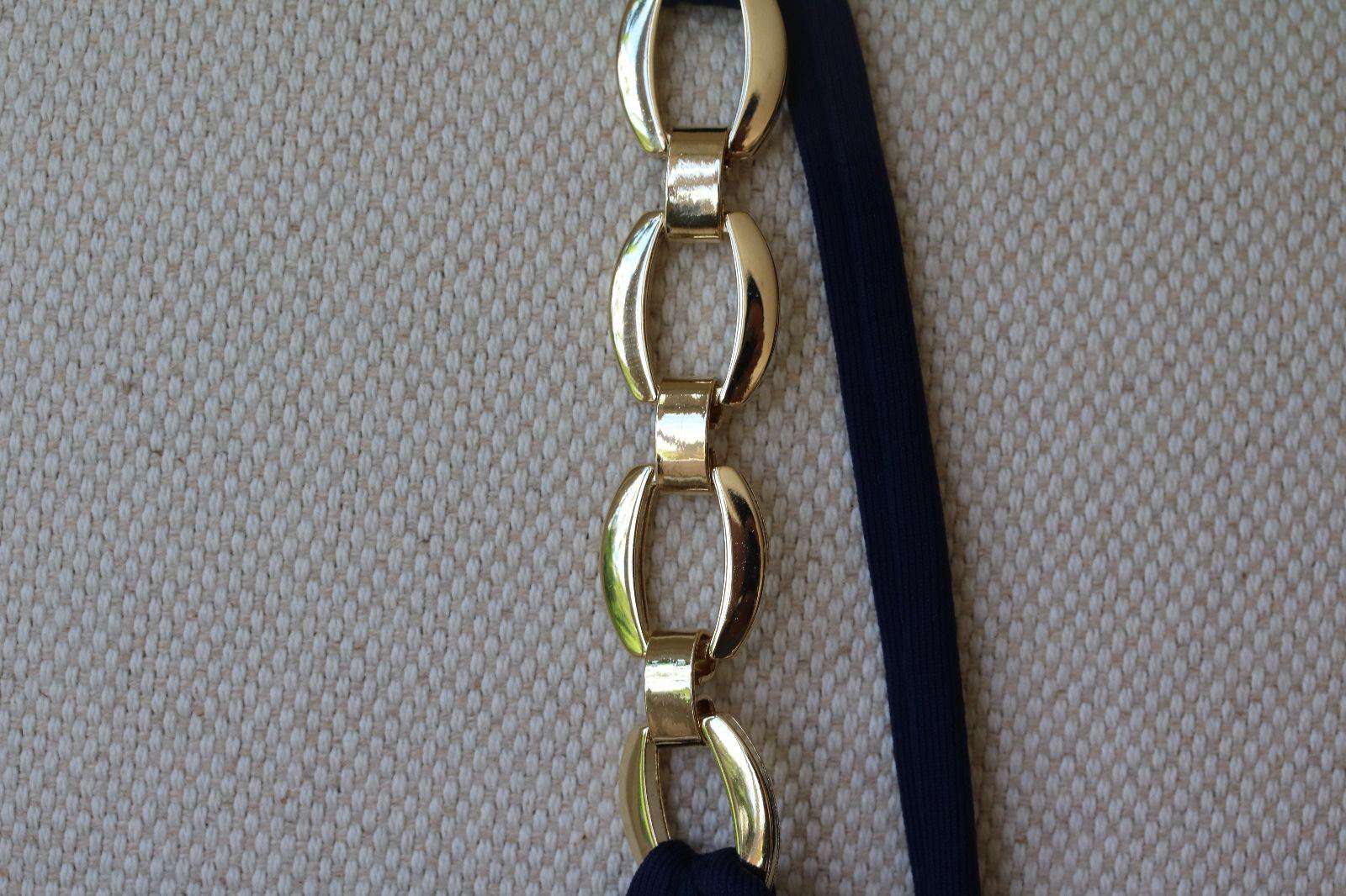 MELISSA ODABASH MEXICO NAVY CHAIN BIKINI UK 10/14 - Image 3