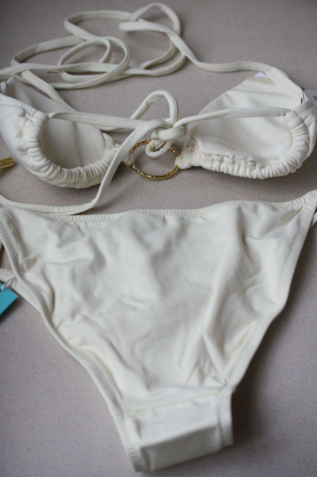 MELISSA ODABASH MIAMI CREAM BIKINI UK 10 - Image 4