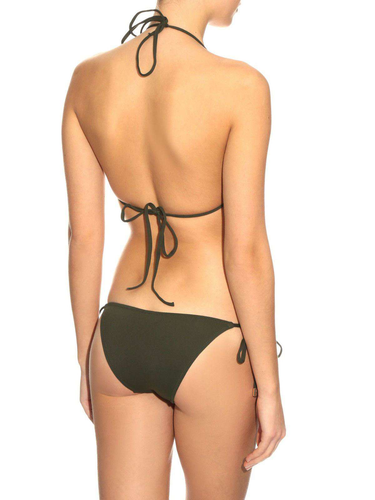 MELISSA ODABASH MIAMI KHAKI GREEN BIKINI UK 10/12 - Image 3