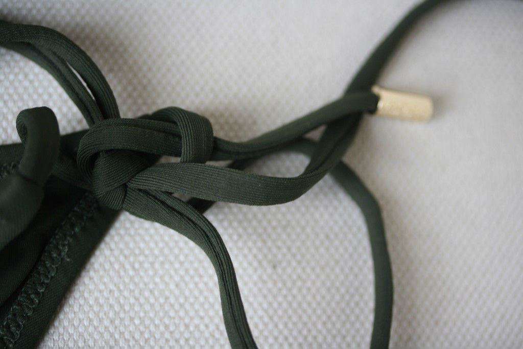 MELISSA ODABASH MIAMI KHAKI GREEN BIKINI UK 10/12 - Image 5