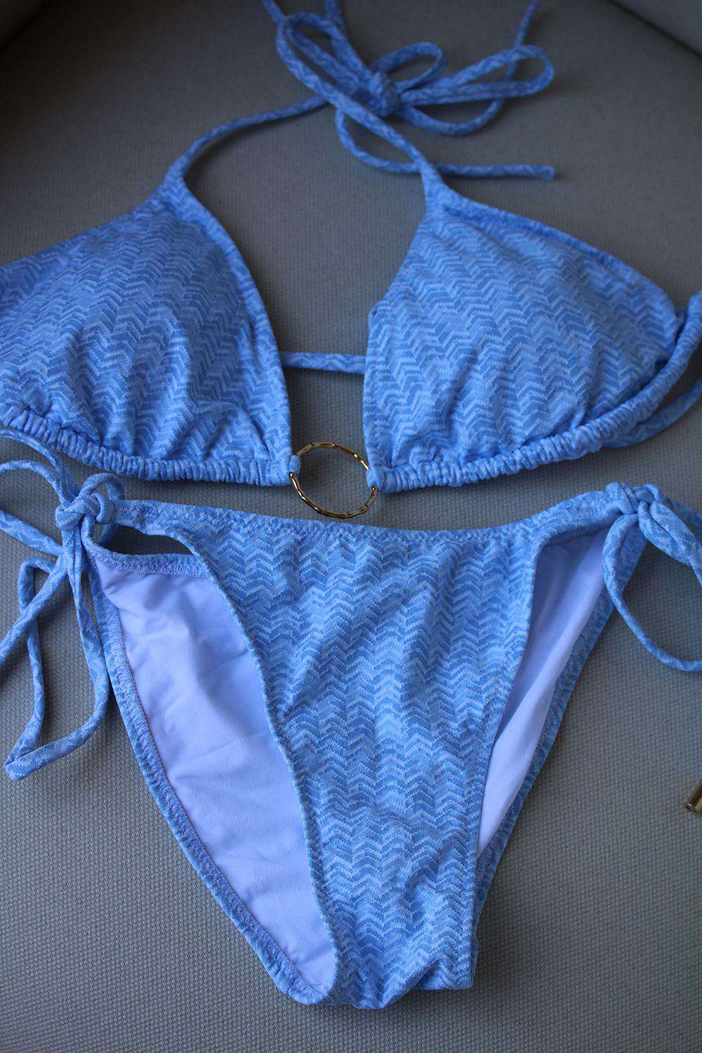 MELISSA ODABASH MIAMI TRIANGLE RING BIKINI UK 12/16 - Image 2