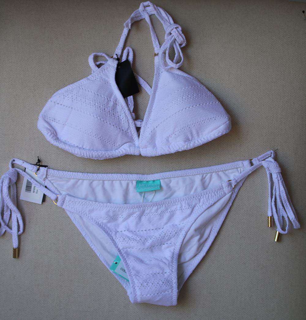 MELISSA ODABASH MOROCCO TEXTURED TRIANGLE BIKINI UK 10 - Image 2