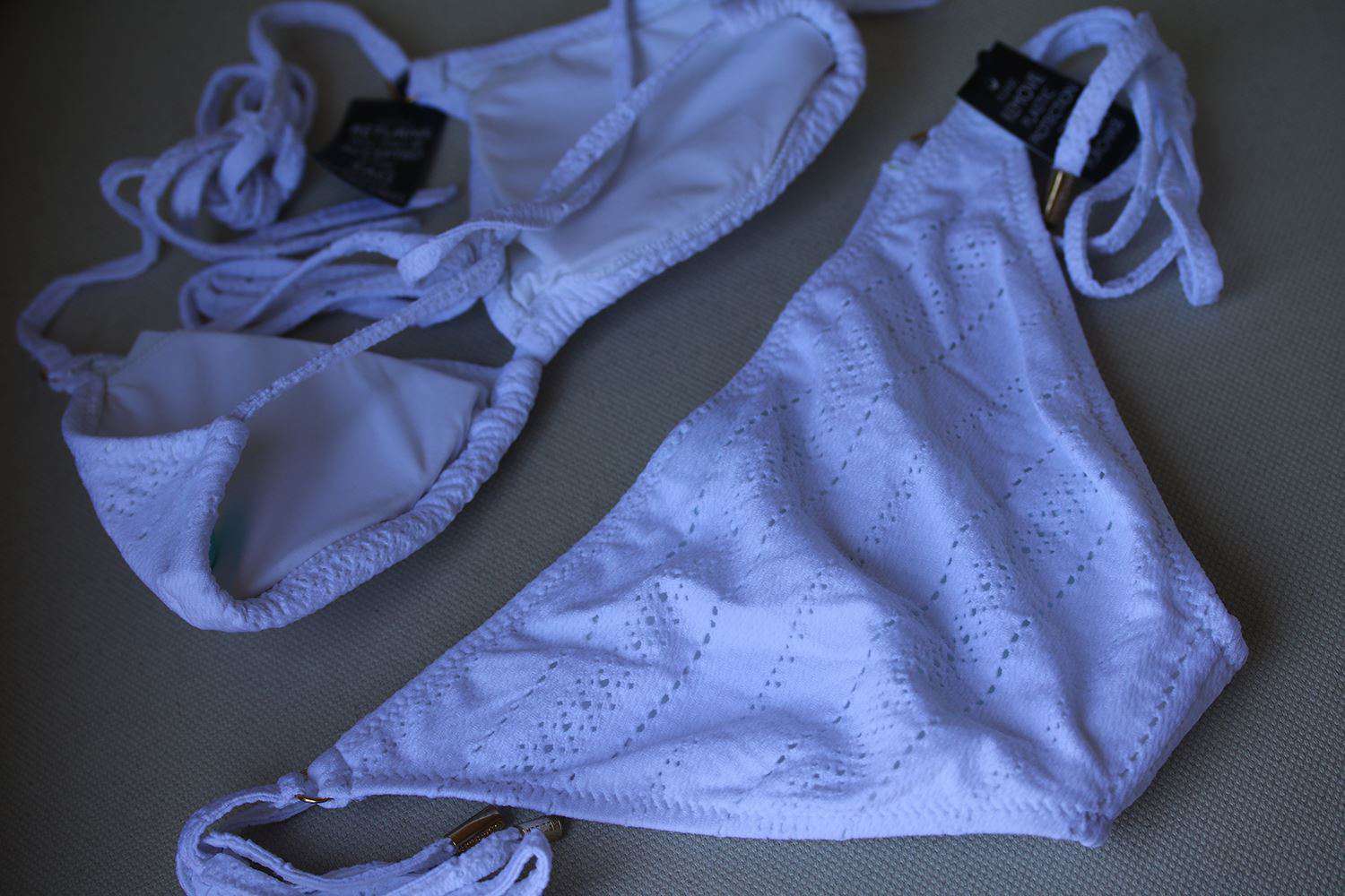 MELISSA ODABASH MOROCCO TEXTURED TRIANGLE BIKINI UK 10 - Image 3