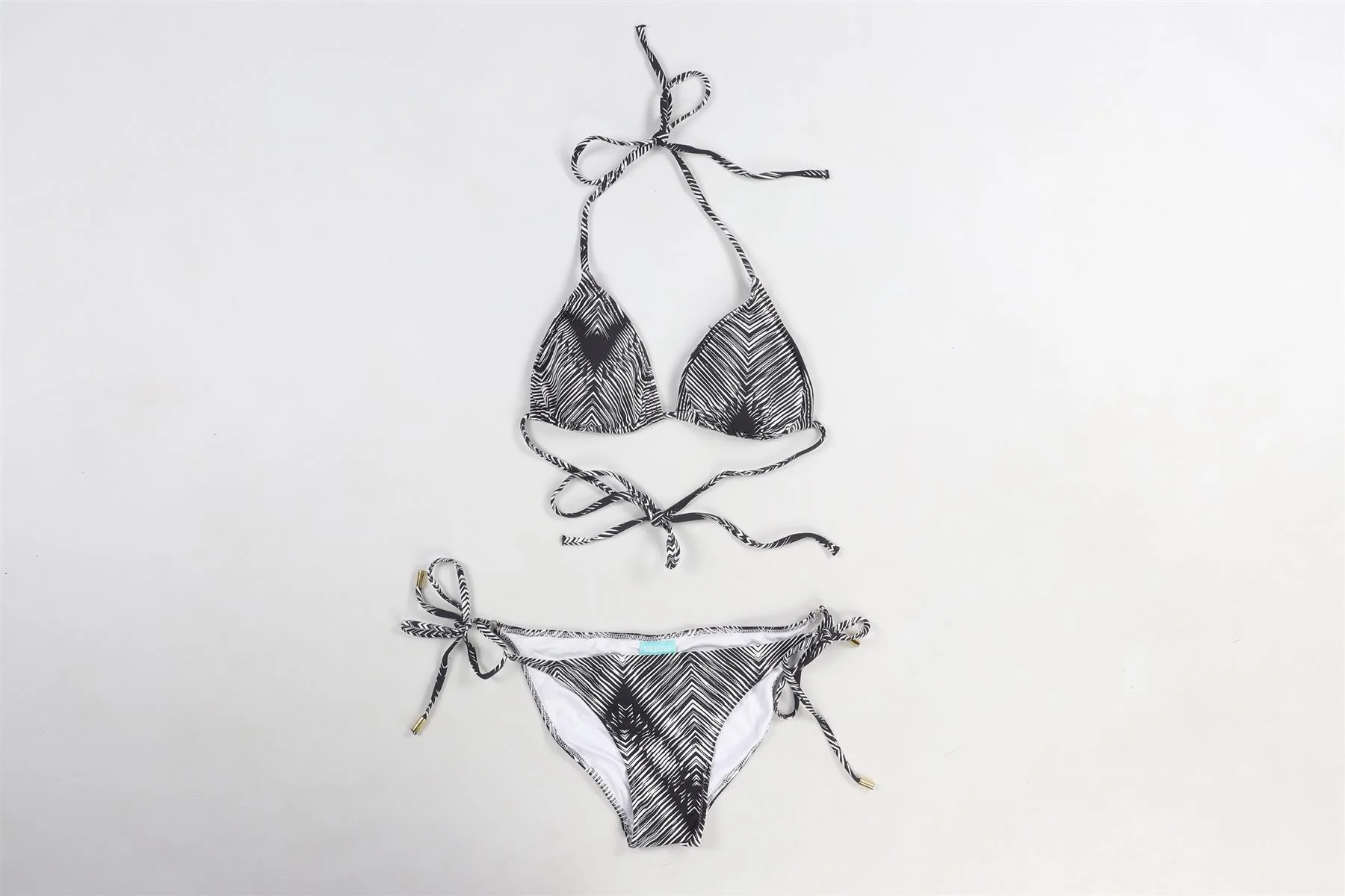 MELISSA ODABASH NAVY BIKINI UK 10-14 - Image 2