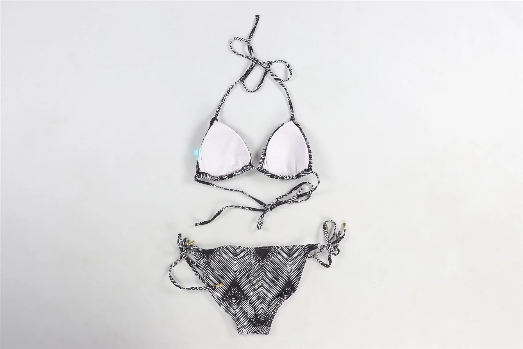 MELISSA ODABASH NAVY BIKINI UK 10-14 - Image 4