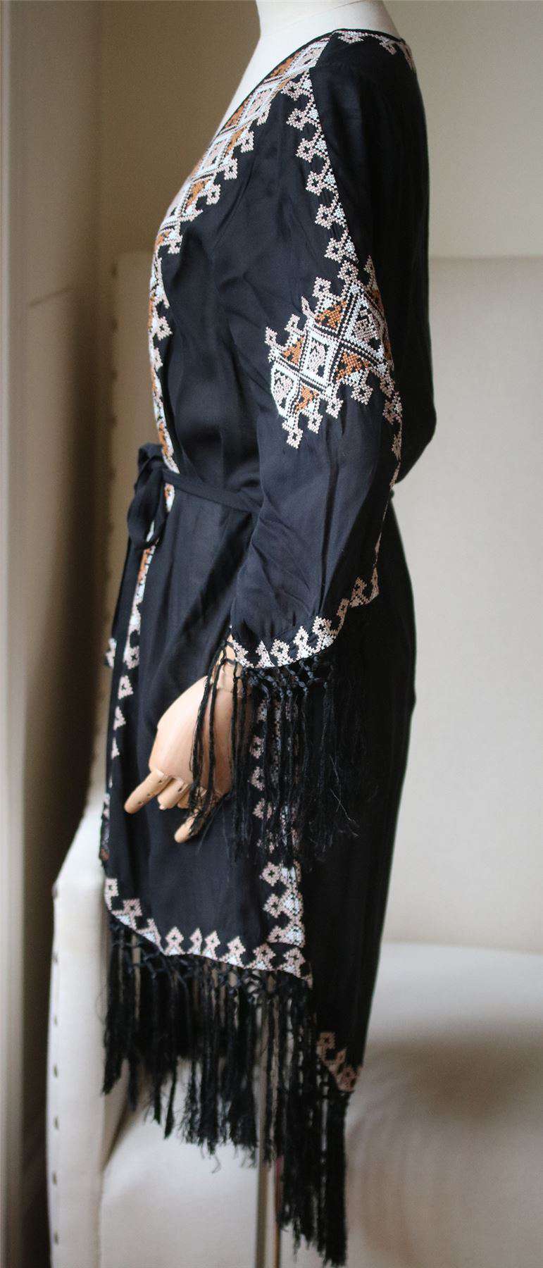 MELISSA ODABASH NIC EMBROIDERED KIMONO KAFTAN ONE SIZE - Image 3