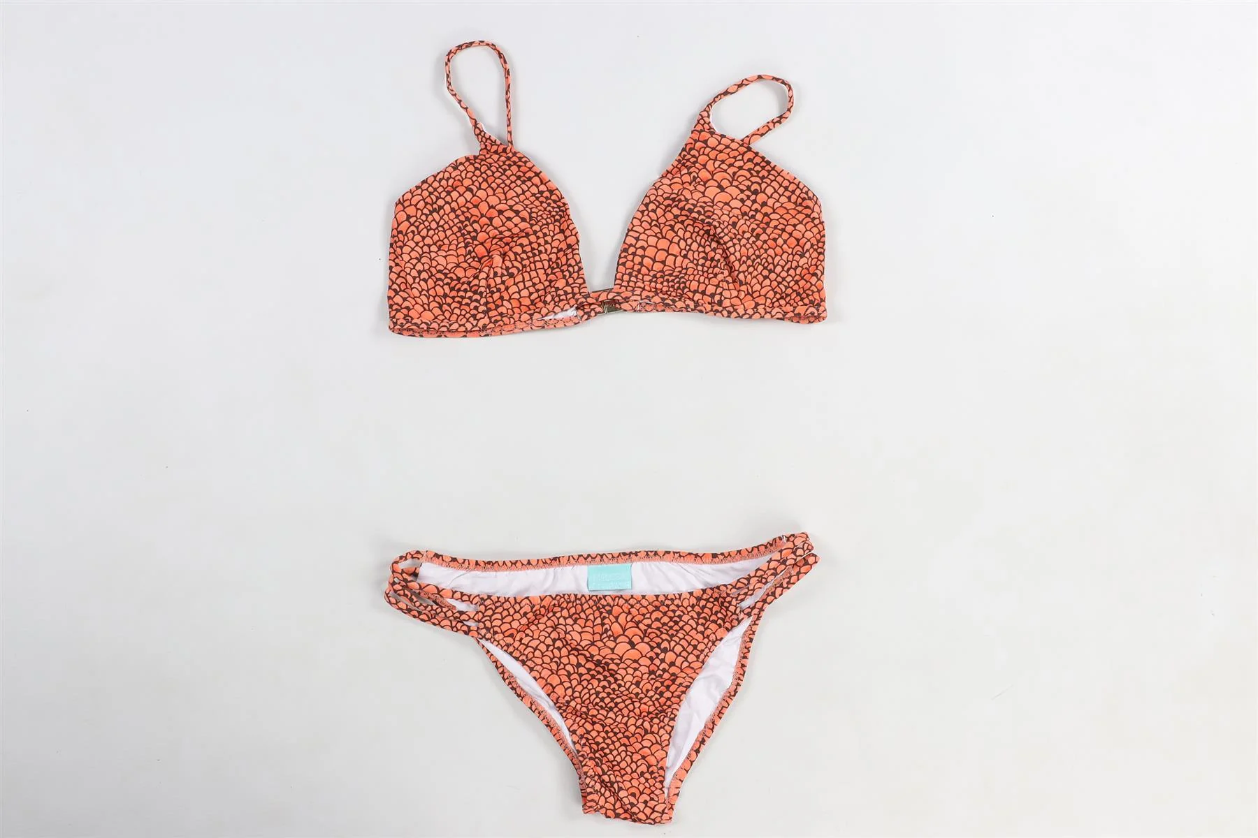 MELISSA ODABASH ORANGE BIKINI UK 10-14 - Image 2