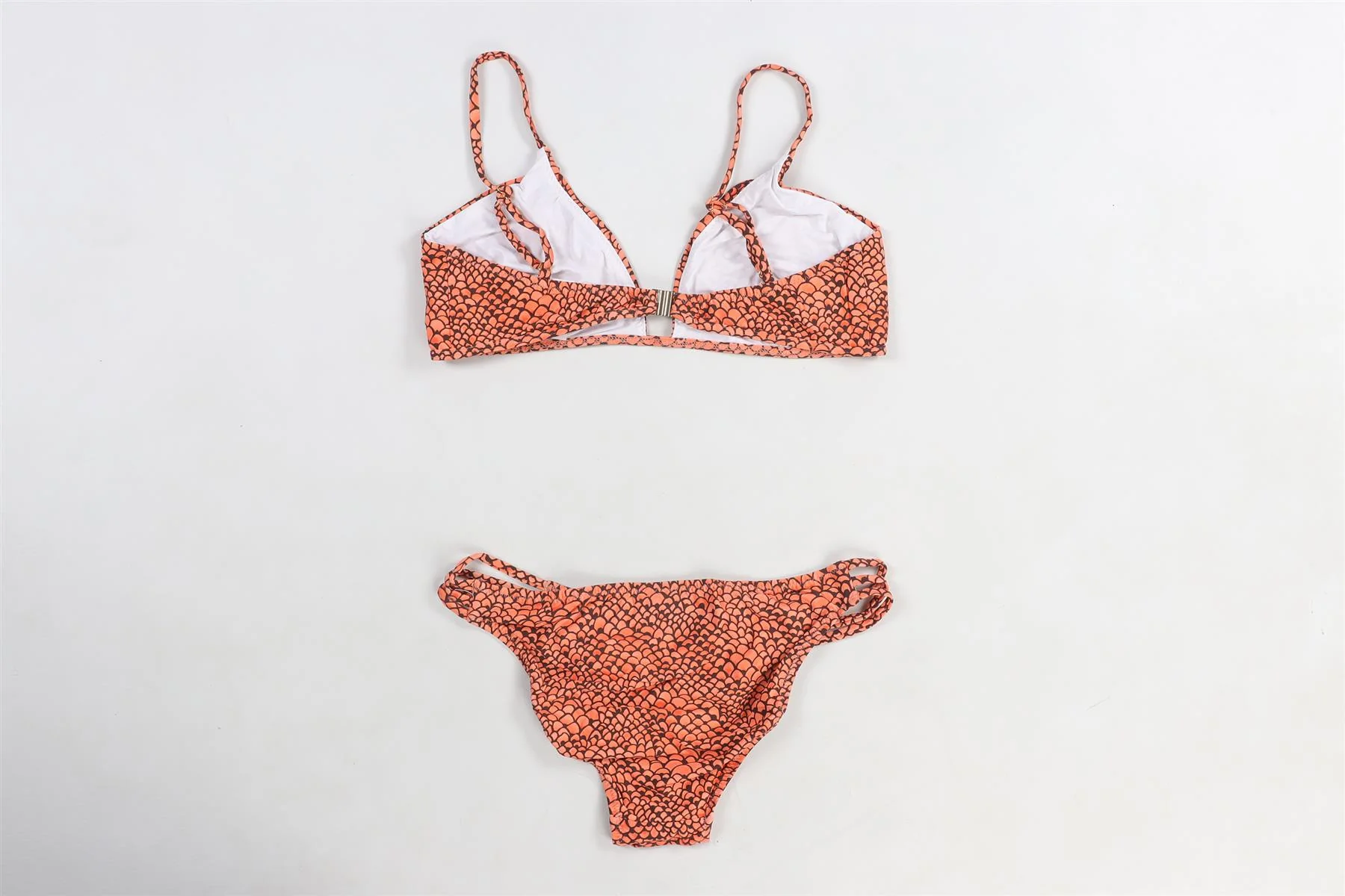 MELISSA ODABASH ORANGE BIKINI UK 10-14 - Image 4