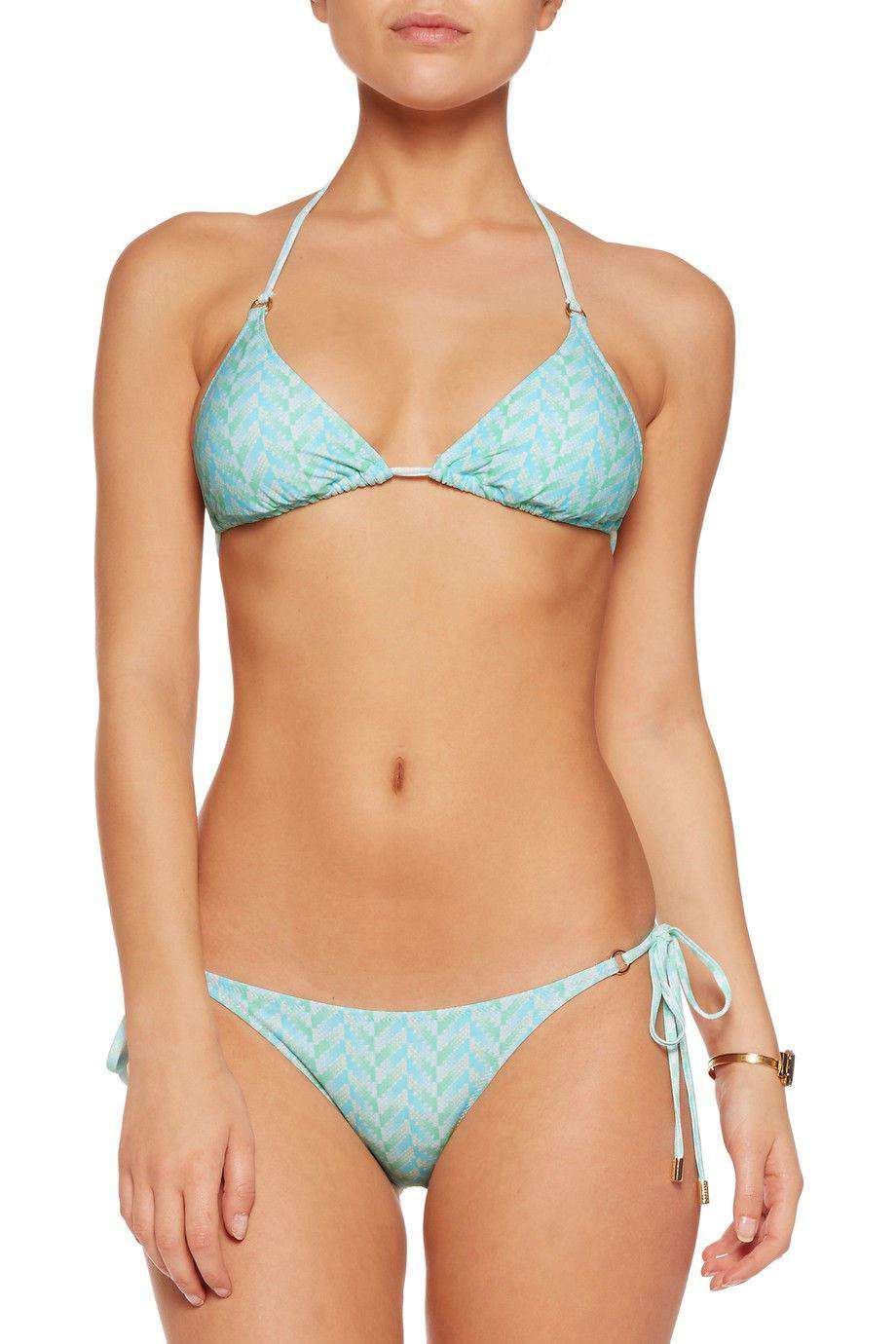 MELISSA ODABASH PORTUGAL AQUA PRINT BIKINI UK 10/14