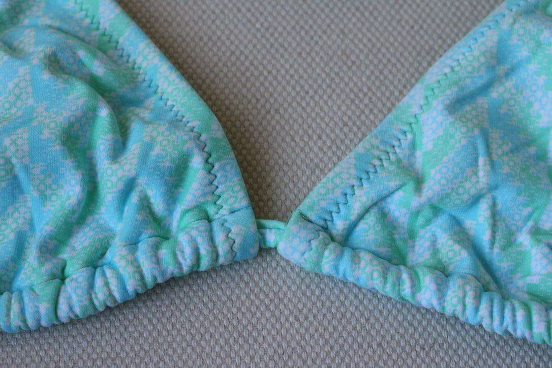 MELISSA ODABASH PORTUGAL AQUA PRINT BIKINI UK 10/14 - Image 9