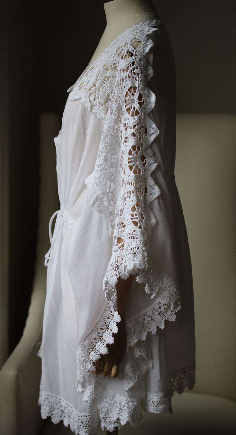 MELISSA ODABASH ROBY MACRAMÉ-LACE TRIMMED DRESS ONE SIZE - Image 5