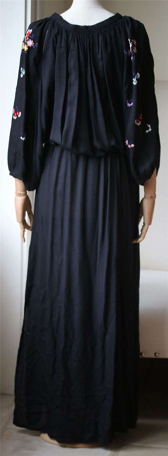 MELISSA ODABASH SIENNA EMBROIDERED LONG DRESS SMALL - Image 6
