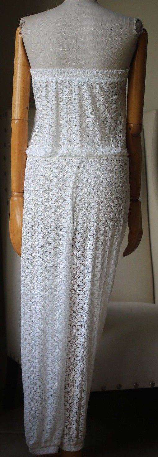 MELISSA ODABASH STELLA CROCHET-KNIT JUMPSUIT SMALL - Image 5