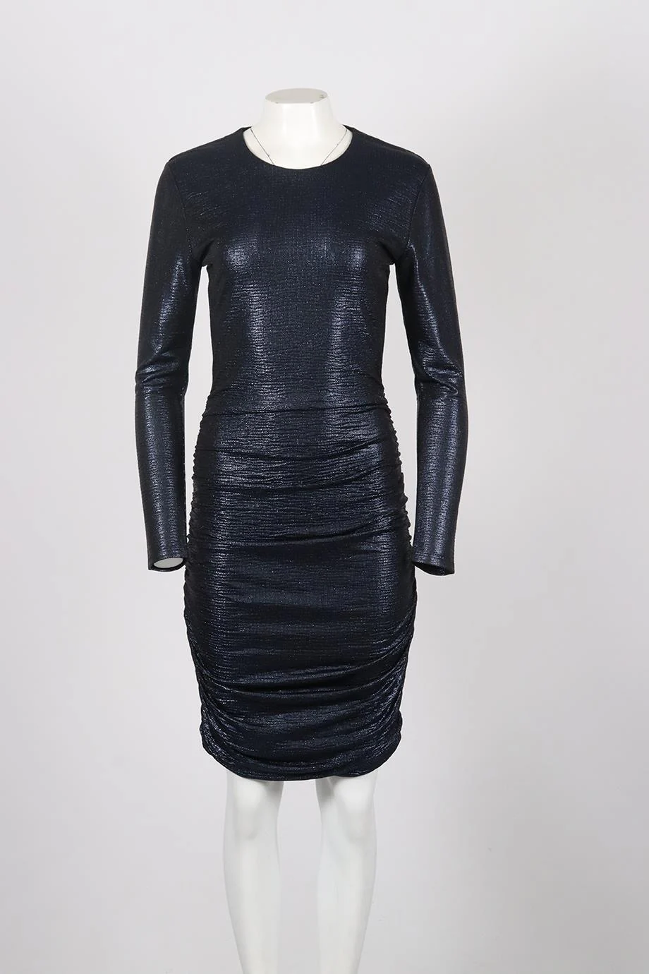 MELISSA ODABASH STRETCH JERSEY MINI DRESS MEDIUM - Image 2