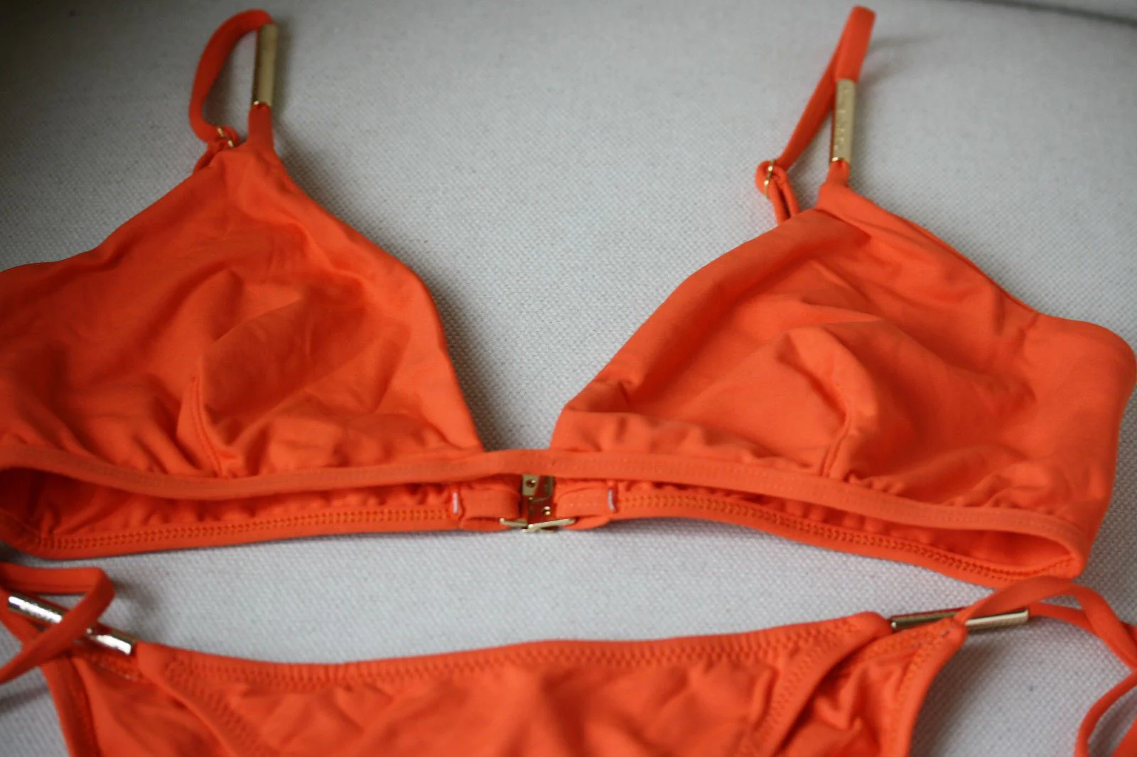 MELISSA ODABASH VERONA ORANGE BIKINI UK 10/14 - Image 3