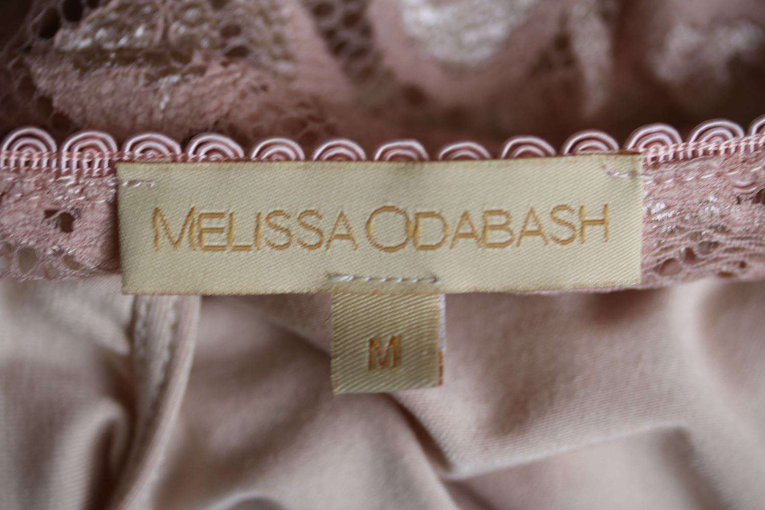 MELISSA ODABASH WELCH LACE V-NECK DRESS MEDIUM - Image 4