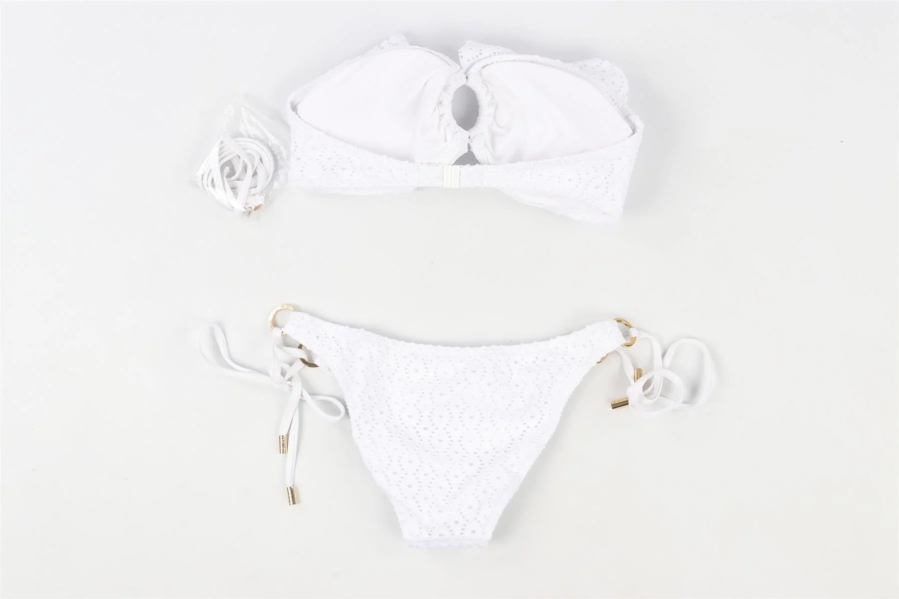 MELISSA ODABASH WHITE BIKINI UK 10 - Image 4