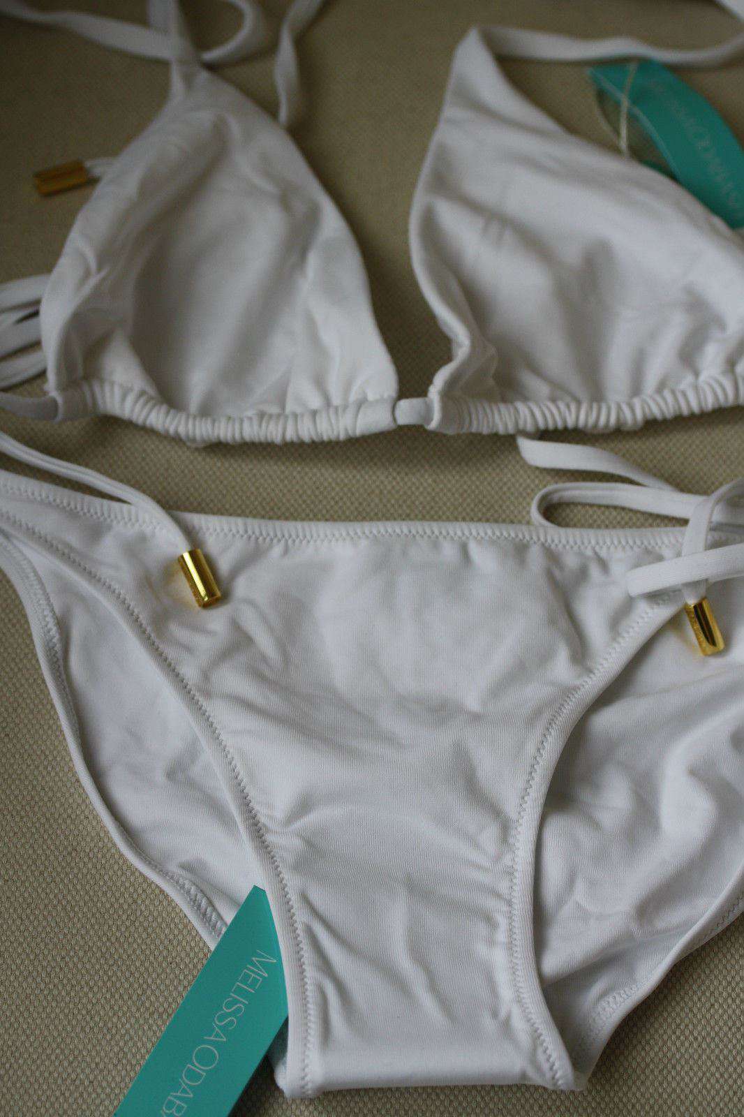 MELISSA ODABASH WHITE MAUI CORSICA BIKINI UK 8/10 - Image 2