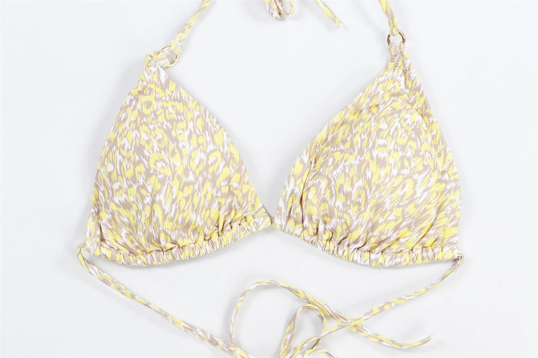 MELISSA ODABASH YELLOW BIKINI UK 10-16 - Image 3