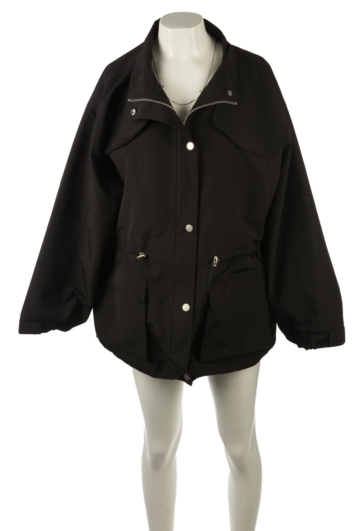 MEOTINE BLACK TRACEY COTTON JACKET XSMALL - Image 2