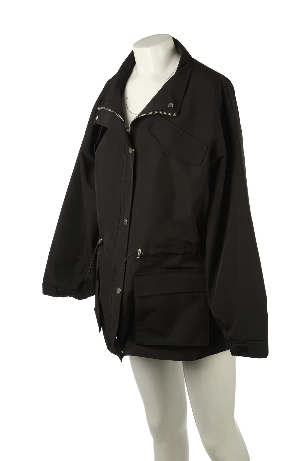 MEOTINE BLACK TRACEY COTTON JACKET XSMALL - Image 3