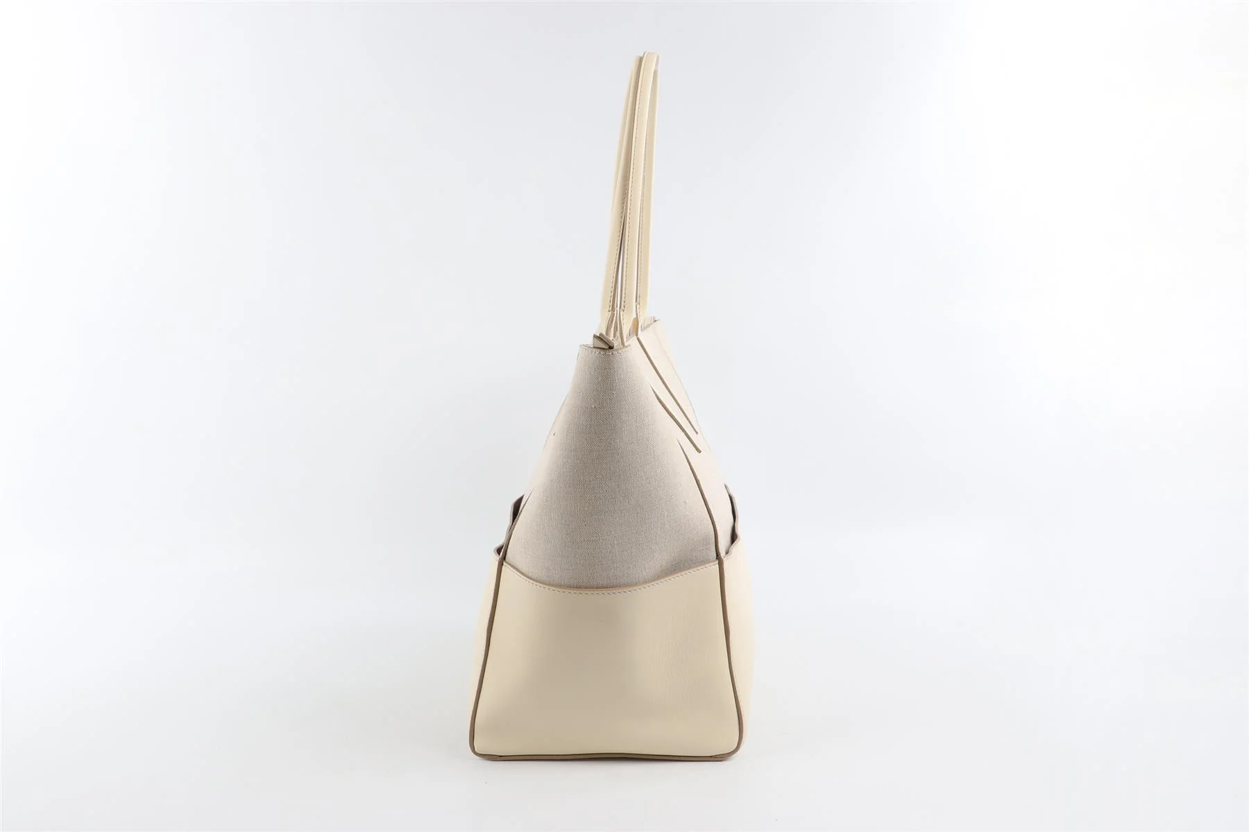 MÉTIER CREAM INCOGNITO SMALL LINEN TOTE BAG - Image 5